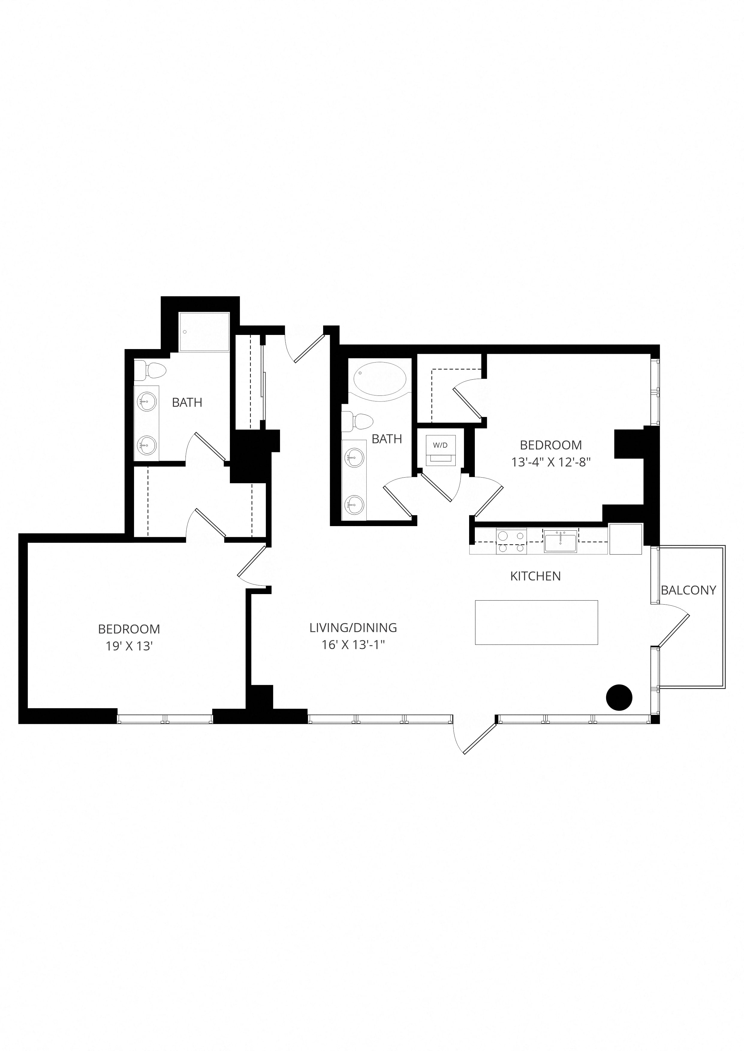 2x2 C4 floor plan